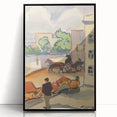 Modern Wall Art - Colorful Provincial Street Scene - Contemporary Art Print