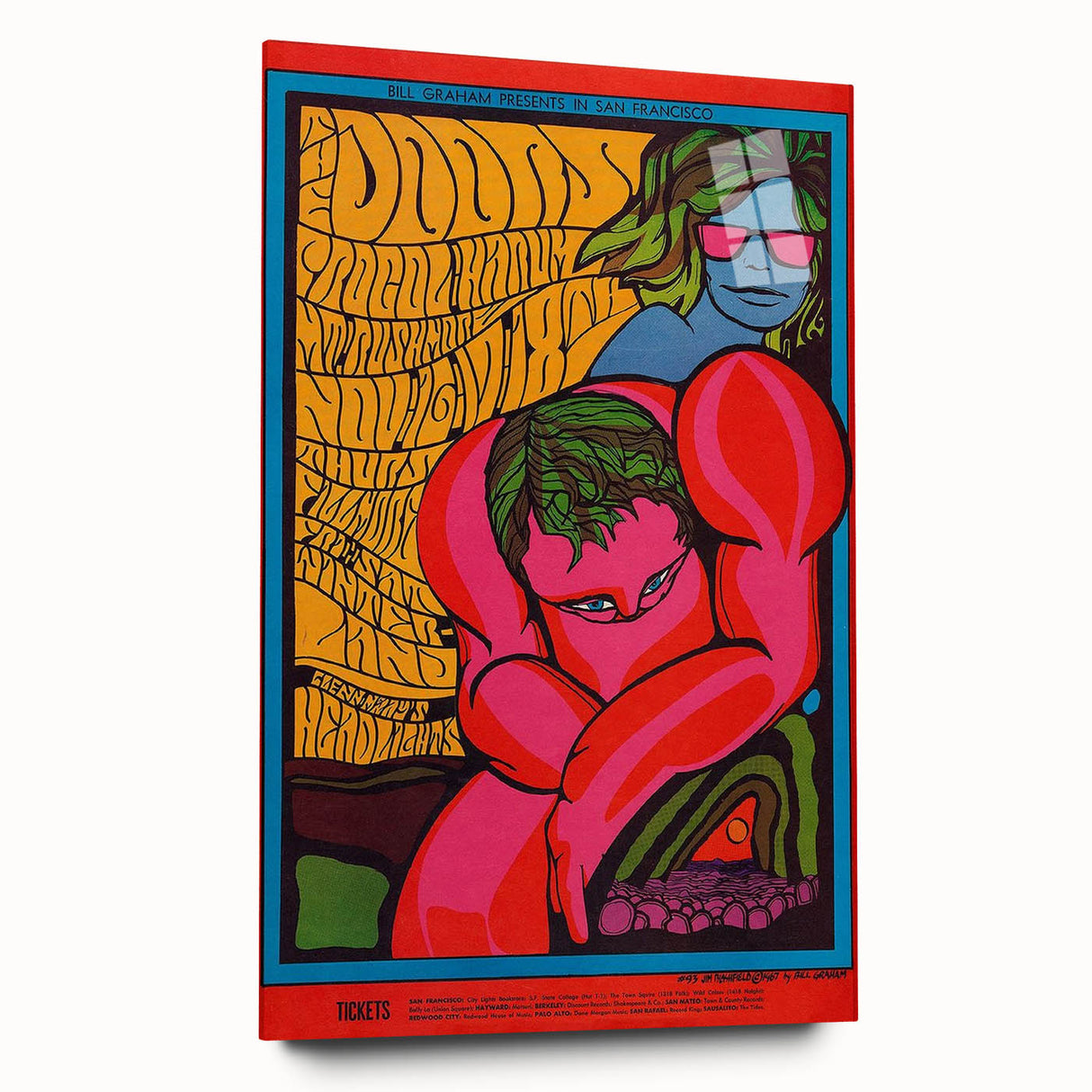 The Doors 1967 Concert Poster - Vintage Psychedelic Art