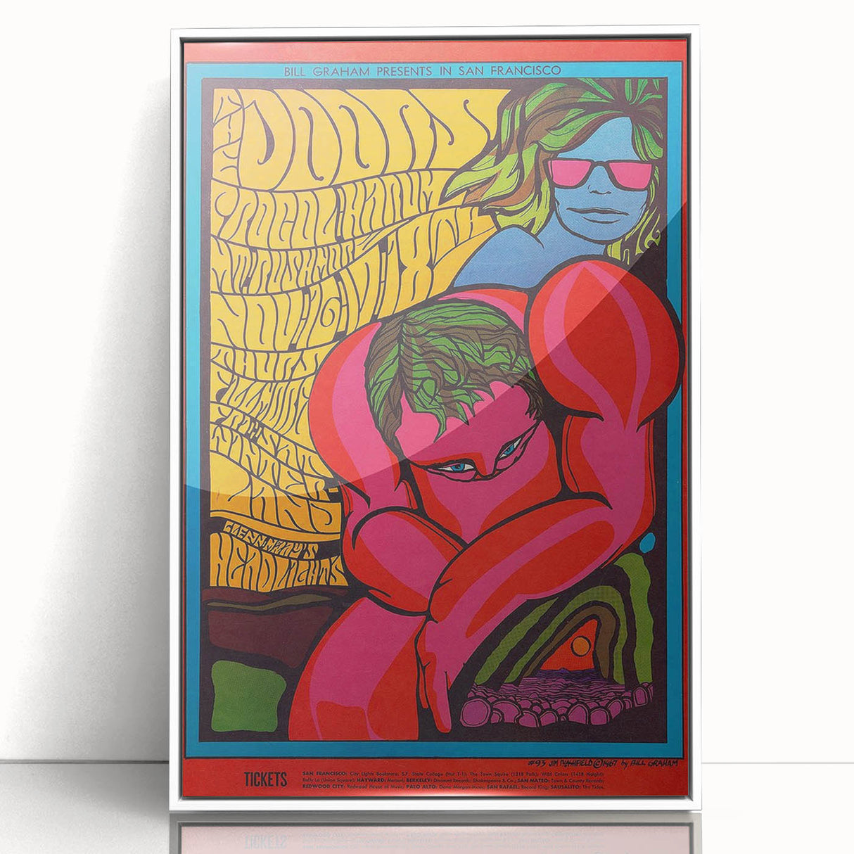 The Doors 1967 Concert Poster - Vintage Psychedelic Art