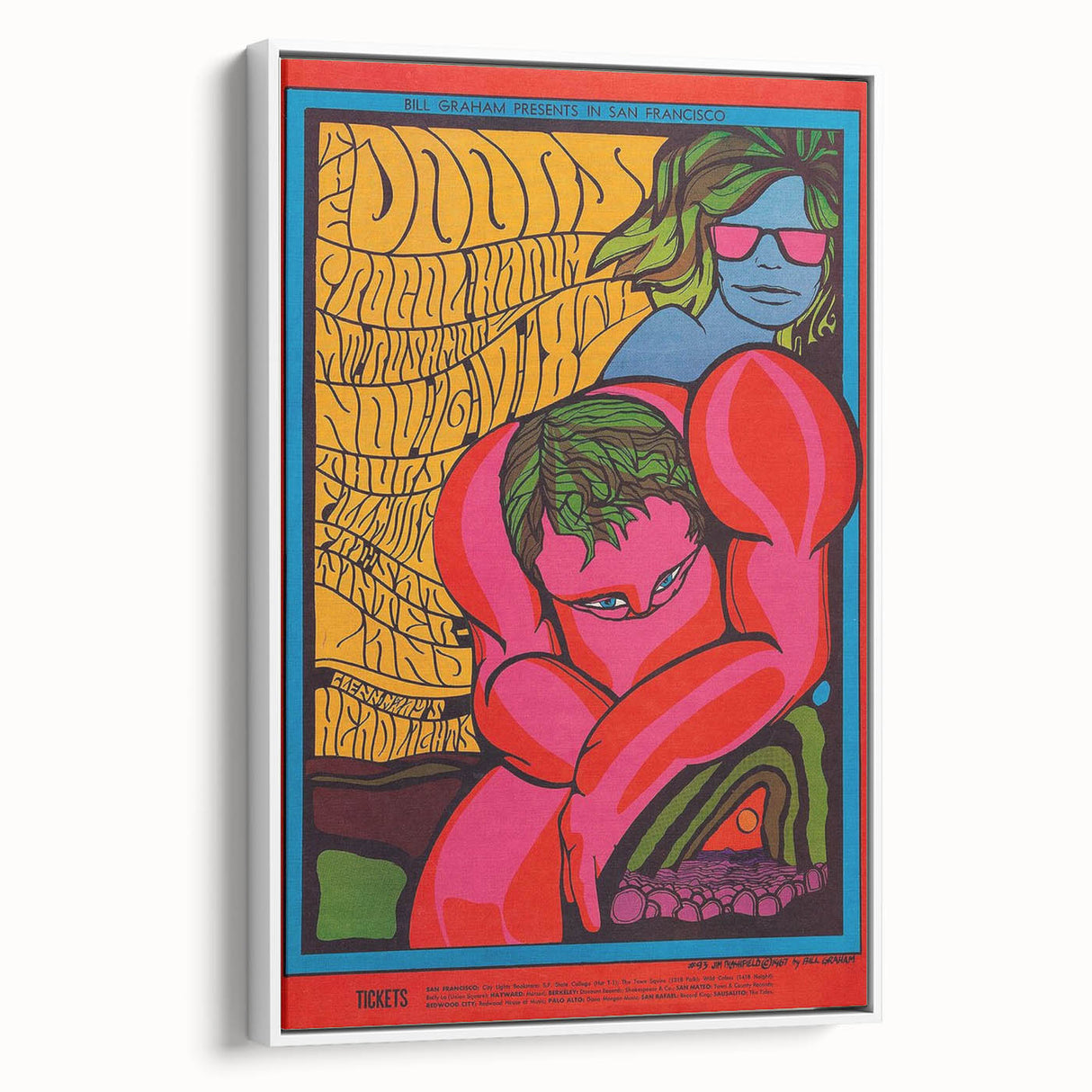 The Doors 1967 Concert Poster - Vintage Psychedelic Art