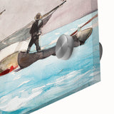 Stowing Sail Nautical Realism Art Print - Winslow Homer Maritime Canvas