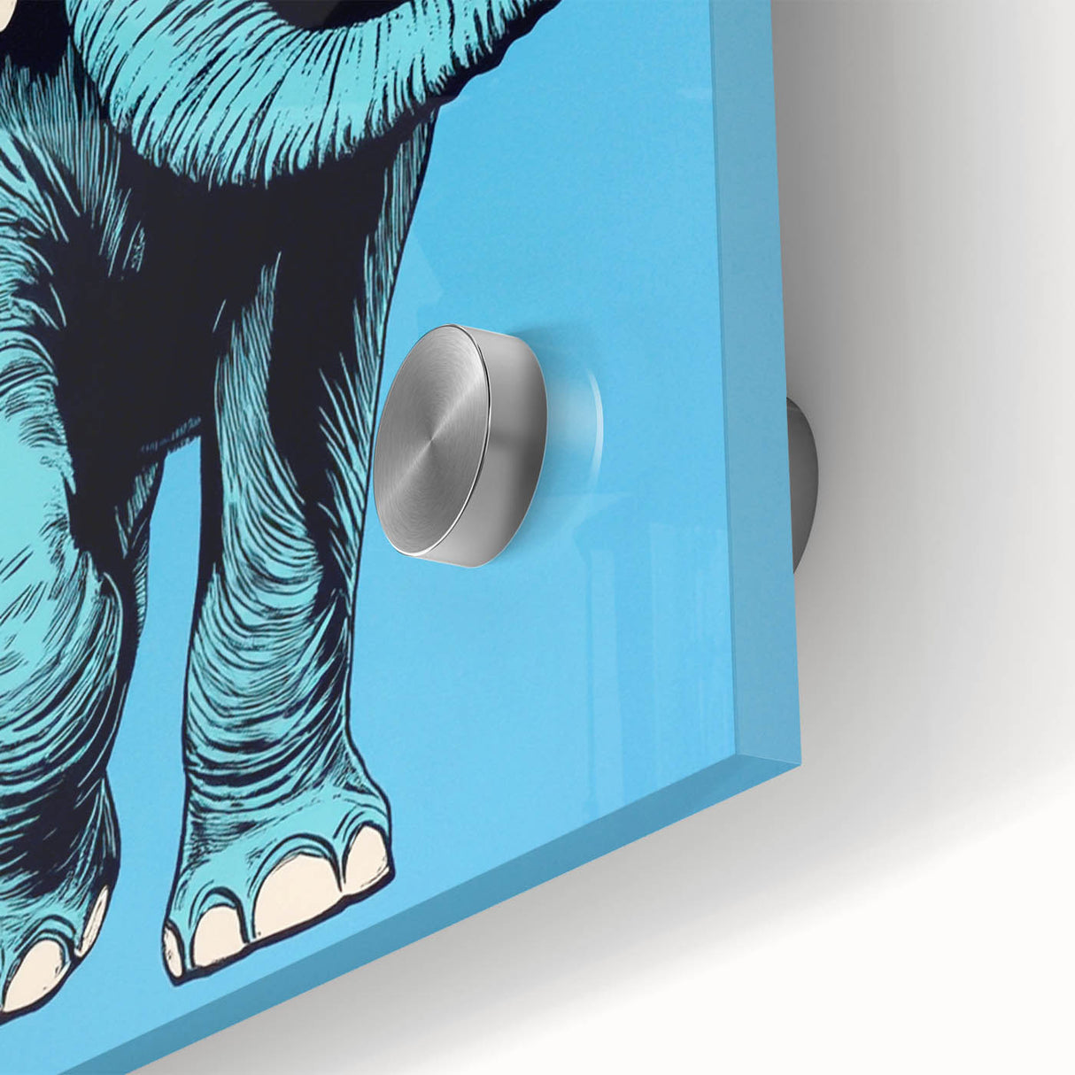 Boys Wall Art Prints - Stylish Elephant Kids Room Art Decor