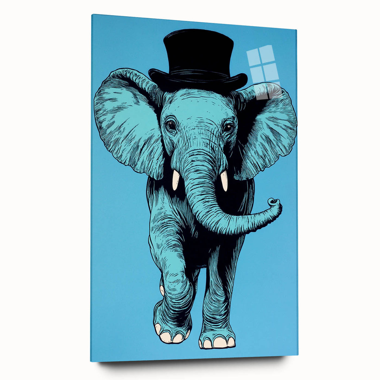 Boys Wall Art Prints - Stylish Elephant Kids Room Art Decor