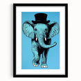 Boys Wall Art Prints - Stylish Elephant Kids Room Art Decor