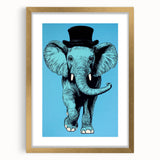 Boys Wall Art Prints - Stylish Elephant Kids Room Art Decor