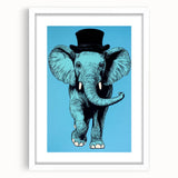 Boys Wall Art Prints - Stylish Elephant Kids Room Art Decor