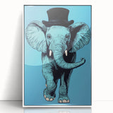 Boys Wall Art Prints - Stylish Elephant Kids Room Art Decor