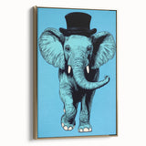 Boys Wall Art Prints - Stylish Elephant Kids Room Art Decor
