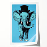 Boys Wall Art Prints - Stylish Elephant Kids Room Art Decor