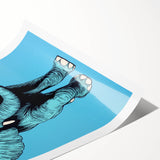 Boys Wall Art Prints - Stylish Elephant Kids Room Art Decor