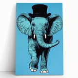 Boys Wall Art Prints - Stylish Elephant Kids Room Art Decor
