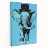Boys Wall Art Prints - Stylish Elephant Kids Room Art Decor