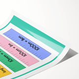 Numbers and Shapes Wall Art - Units of Length Learning Poster