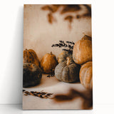 Large black and white stretched canvas featuring a stylized fall tree, ideal for kitchen wall art or bedroom decor.