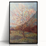 Large abstract wall art print featuring swirls of vibrant blue and yellow on a framed acrylic panel.