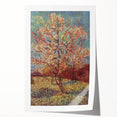 Rolled canvas print of Van Gogh-inspired floral art in vibrant hues, ideal for art wall dining room.