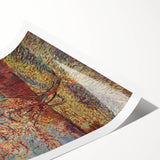 Extra large rolled canvas print featuring line art flowers in muted earth tones, ideal for large living room wall art.