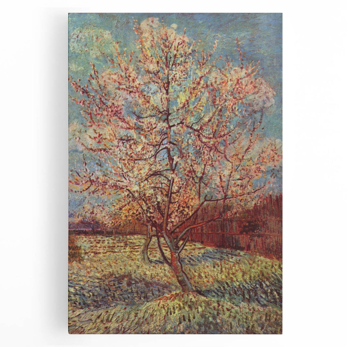 Black and white stretched canvas featuring a large Van Gogh-inspired design, ideal for kitchen wall art or bedroom decor.