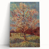 Large black and white stretched canvas of a Van Gogh-inspired abstract design, ideal for kitchen wall art.