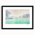 Modern Wall Art of a Tranquil Waterfront Scene - Abstract Modern Decor