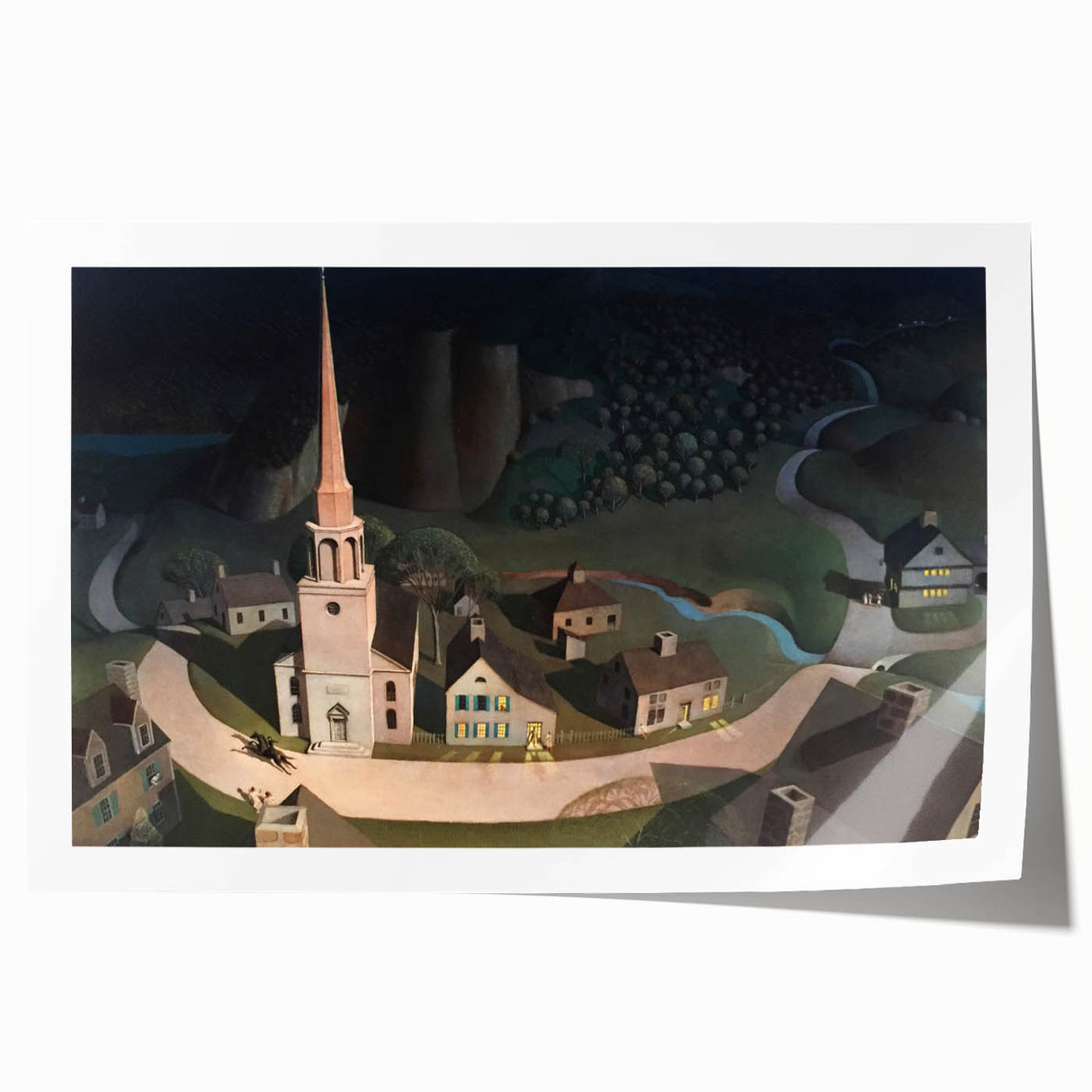 Modern Wall Art of Paul Revere’s Midnight Ride - Contemporary Design