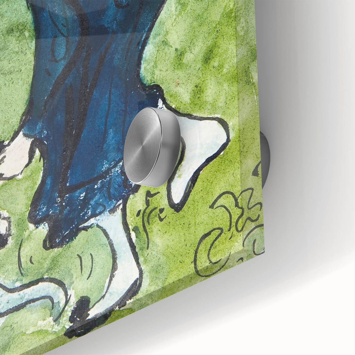 Modern Wall Art - Whimsical The False Step in Vibrant Impressionist Style