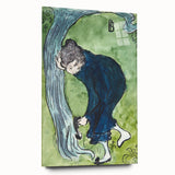 Modern Wall Art - Whimsical The False Step in Vibrant Impressionist Style