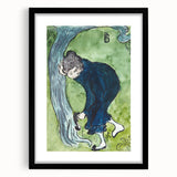 Modern Wall Art - Whimsical The False Step in Vibrant Impressionist Style