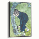 Modern Wall Art - Whimsical The False Step in Vibrant Impressionist Style