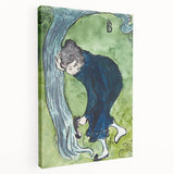 Modern Wall Art - Whimsical The False Step in Vibrant Impressionist Style