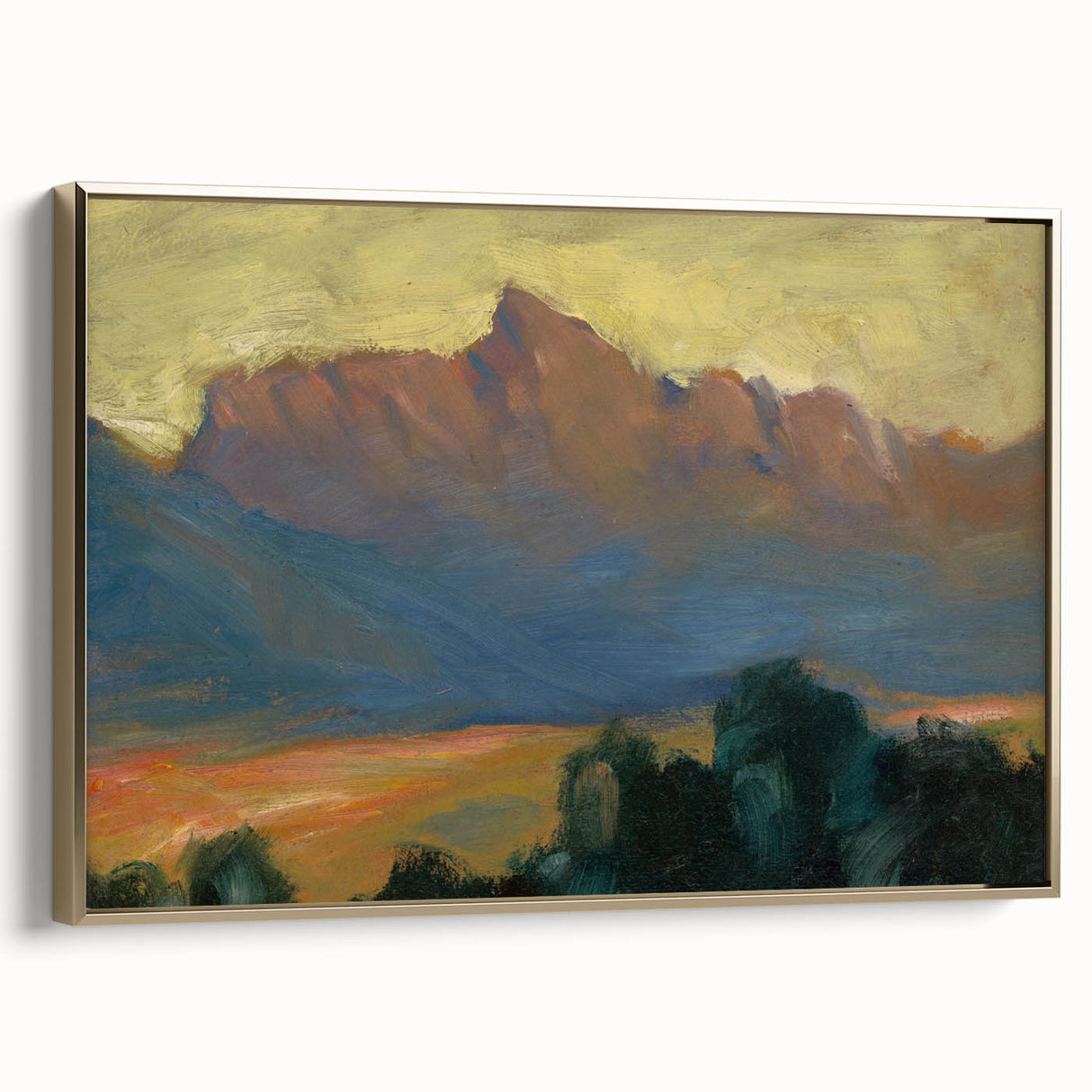 Modern Wall Art of Majestic Mountain Landscape - Abstract Decor