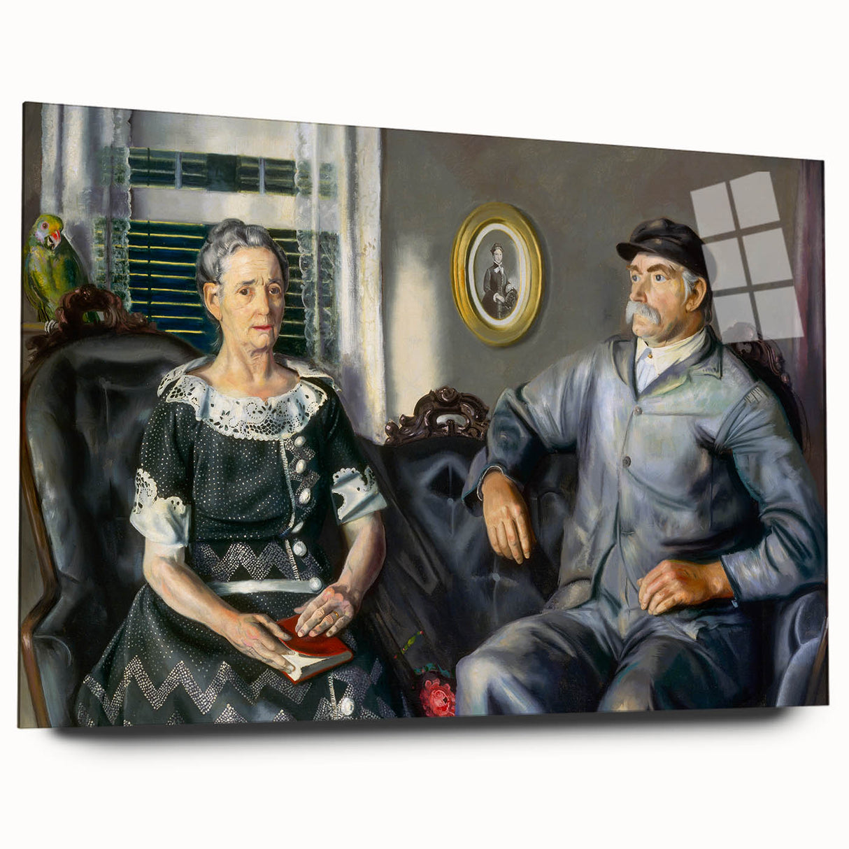 Modern Wall Art of Classic Portrait Couple - Abstract Contemporary Style