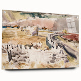 Modern Wall Art of Oxfordshire Landscape - Abstract Minimalist Decor