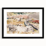 Modern Wall Art of Oxfordshire Landscape - Abstract Minimalist Decor