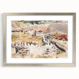 Modern Wall Art of Oxfordshire Landscape - Abstract Minimalist Decor