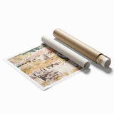 Modern Wall Art of Oxfordshire Landscape - Abstract Minimalist Decor