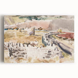 Modern Wall Art of Oxfordshire Landscape - Abstract Minimalist Decor