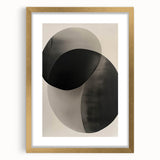 Modern Dining Room Wall Art – Abstract Black & Gray Geometry