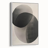 Modern Dining Room Wall Art – Abstract Black & Gray Geometry