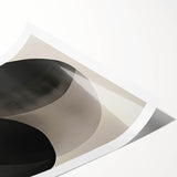 Modern Dining Room Wall Art – Abstract Black & Gray Geometry