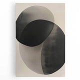 Modern Dining Room Wall Art – Abstract Black & Gray Geometry