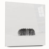 Office Canvas Prints – Minimalist Black and White Winter Scene