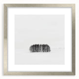 Office Canvas Prints – Minimalist Black and White Winter Scene