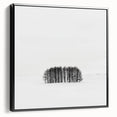 Office Canvas Prints – Minimalist Black and White Winter Scene