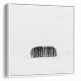Office Canvas Prints – Minimalist Black and White Winter Scene