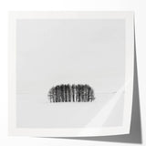 Office Canvas Prints – Minimalist Black and White Winter Scene