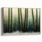 Framed canvas wall art showcasing abstract floral designs in vibrant colors, set in a sleek silver frame, ideal for modern home decor accents.