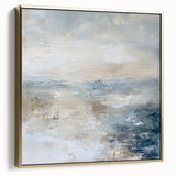 Abstract geometric framed canvas artwork in silver and gold tones, showcasing a modern design ideal for contemporary home decor. Perfect for enhancing living spaces.