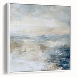 Abstract geometric framed canvas artwork showcasing a modern design in white, featuring sharp angles and clean lines, ideal for contemporary home decor.