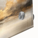 Close-up of vibrant abstract landscape wall art, showcasing rich colors and textured acrylic glass, perfect for modern home decor and artistic interiors.